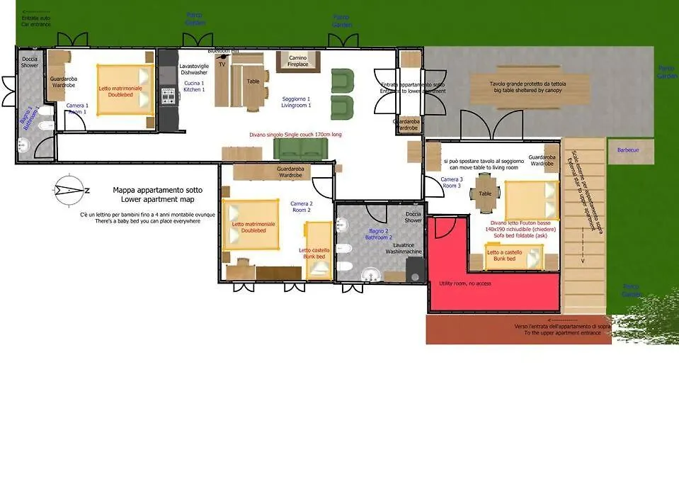 Villa Prada Beauty Through Pastures And Lake Garda 布伦佐内堡